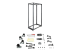 StarTech.com 42U 19" Open Frame Server Rack, 4 Post Adjustable Depth 23-41" Mobile, Free Standing Rolling Network/Computer Equipment Data Rack, Dell PowerEdge, HP ProLiant ThinkServer - Front