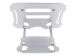 StarTech.com Laptop Stand for Desk, Ergonomic Laptop Stand Adjustable Height, Aluminum, Portable, Supports up to 22lb (10kg), Foldable Laptop Holder for Desk - Back