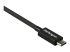 StarTech.com 2.6ft (80cm) Thunderbolt 3 Cable, 40Gbps, 100W PD, 4K/5K Video, Thunderbolt-Certified, Compatible w/ TB4/USB 3.2/DisplayPort - Left-angle