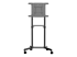 StarTech.com Mobile TV Cart, Portable Rolling TV Stand for 37-70" VESA Display (154lb/70kg), with Shelf & Storage Compartment, Rotate/Tilt Display, Universal TV Mount on Casters/Wheels - Front