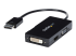 StarTech.com 3 in 1 DisplayPort Multi Video Adapter Converter - Left-angle