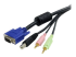 StarTech.com 6 ft 4-in-1 USB VGA KVM Switch Cable with Audio and Microphone - Right-angle