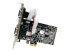StarTech.com 4 Port Native PCI Express RS232 Serial Adapter Card with 16550 UART - Left-angle