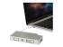 StarTech.com USB C Multiport Video Adapter with HDMI, VGA, Mini DisplayPort or DVI, USB Type C Monitor Adapter to HDMI 1.4 or mDP 1.2 (4K), VGA or DVI (1080p), Silver Aluminum Adapter - Right-angle