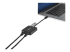 StarTech.com USB 3.0 to Dual Port Gigabit Ethernet Adapter w/ USB Port - Left-angle