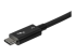 StarTech.com 2.6ft (80cm) Thunderbolt 3 Cable, 40Gbps, 100W PD, 4K/5K Video, Thunderbolt-Certified, Compatible w/ TB4/USB 3.2/DisplayPort - Close up