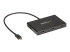 StarTech.com 3-Port Multi Monitor Adapter, USB-C to 3x HDMI Video Splitter, USB Type-C DP 1.2 Alt Mode to HDMI MST Hub, Dual 4K 30Hz or Triple 1080p, Thunderbolt 3 Compatible, Windows Only - Left-angle