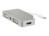 StarTech.com USB C Multiport Video Adapter with HDMI, VGA, Mini DisplayPort or DVI, USB Type C Monitor Adapter to HDMI 1.4 or mDP 1.2 (4K), VGA or DVI (1080p), Silver Aluminum Adapter - Right-angle