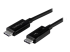 StarTech.com 50cm (1.6ft) Thunderbolt 3 Cable, 40Gbps, 100W PD, 4K/5K Video, Thunderbolt-Certified, Compatible w/ TB4/USB 3.2/DisplayPort - Right-angle