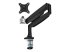 StarTech.com Desk Mount Monitor Arm, Heavy Duty Ergonomic VESA Monitor Arm, Single Display up to 9kg, Full Motion, Height Adjustable, Articulating, Aluminum, C-Clamp/Grommet, Black - Front