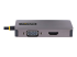 StarTech.com USB C Video Adapter, USB C to HDMI DVI VGA Adapter, Up to 4K 60Hz, Aluminum, Multiport Video Display Adapter for Laptops, Thunderbolt 3/4 Compatible, USB Type C Monitor Adapter - Back
