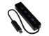 StarTech.com 4-Port USB 3.0 Hub with Built-in Cable - Right-angle