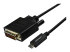 StarTech.com 10ft (3m) USB C to DVI Cable, 1080p (Single Link) USB Type-C (DP Alt Mode HBR2) to DVI-Digital Video Adapter Cable, Thunderbolt 3 Compatible, Laptop to DVI Monitor/Display - Right-angle