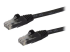 StarTech.com 100ft CAT6 Ethernet Cable, 10 Gigabit Snagless RJ45 650MHz 100W PoE Patch Cord, CAT 6 10GbE UTP Network Cable w/Strain Relief, Black, Fluke Tested/Wiring is UL Certified/TIA - Right-angle