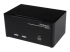 StarTech.com 2 Port Triple Monitor DVI USB KVM Switch with Audio & USB 2.0 Hub - Right-angle