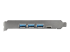 StarTech.com 4 Port USB 3.1 PCIe Card - Left side