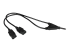StarTech.com 6ft (2m) UK Computer Power Cable Y Splitter, 18AWG, BS 1363 to 2x C13 Power Cord, 10A 250V, Replacement AC Power Cord, Monitor Power Cable, BS 1363 to 2x IEC C13 Kettle Lead - Close up