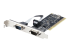 StarTech.com 2-Port PCI RS232 Serial Adapter Card, PCI Serial Port Expansion Controller Card, PCI to Dual Serial DB9 Card, Standard (Installed) & Low Profile Brackets, Windows/Linux - Left-angle