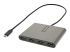 StarTech.com USB C to 4 HDMI Adapter, External Video & Graphics Card, USB Type-C to Quad HDMI Monitor Display Adapter Dongle, 1080p 60Hz, Video Converter, Supports Windows - Right-angle