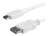 StarTech.com 3ft/1m USB C to DisplayPort 1.2 Cable 4K 60Hz, USB-C to DisplayPort Adapter Cable HBR2, USB Type-C DP Alt Mode to DP Monitor Video Cable, Compatible with Thunderbolt 3, White - Close up