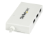 StarTech.com 4 Port USB C Hub with 1x USB-C & 3x USB-A Ports (SuperSpeed 5Gbps), USB Bus Powered, Compact Portable/Laptop USB 3.0 Adapter Hub, USB 3.1 Gen 1/USB 3.2 Gen 1 Type-C Hub, White - Left-angle