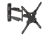 StarTech.com Full Motion TV Wall Mount, 32-55 inch (77lb/35kg) VESA Displays, Low Profile Universal Flat Screen TV Wall Mount, Heavy Duty Adjustable Tilt/Swivel Articulating Arm Bracket - Left-angle