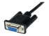StarTech.com 2m Black DB9 RS232 Serial Null Modem Cable F/M - Close up