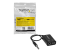 StarTech.com Black Slim Mini Jack Headphone Splitter Cable Adapter - Front
