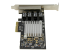 StarTech.com 4 Port PCIe Network Card - Right side