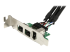 StarTech.com 3 Port 2b 1a 1394 Mini PCI Express FireWire Card Adapter - Right-angle