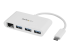 StarTech.com 3 Port USB C Hub w/ Gigabit Ethernet – USB Type C to 3 x USB-A – Multi Port USB 3.0 Hub for MacBook Pro (HB30C3A1GEA) - Right-angle