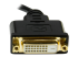 StarTech.com 8 in Mini HDMI to DVI Cable Adapter, DVI-D to HDMI (1920x1200p), 19 Pin HDMI Mini (C) Male to DVI-D Female, Digital Monitor Adapter Cable M/F, 3.9 Gbps Bandwidth, Black - Close up