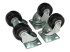 StarTech.com 4-Piece Caster Kit for Open Frame Rack - Left-angle