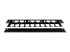 StarTech.com 1U Horizontal Finger Duct Rack Cable Management Panel with Cover - Front
