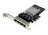 StarTech.com 4 Port PCIe Network Card - Left-angle