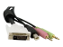 StarTech.com 10 ft / 3m 4-in-1 USB Dual Link DVI-D KVM Switch Cable w/ Audio & Microphone (DVID4N1USB10) - Close up