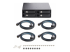 StarTech.com 4-Bay Backplane for U.2 Drives, Fits in a 5.25inch Bay, Quad-Bay Mobile Rack Enclosure for 2.5inch U.2 (SFF-8639) HDD/SSDs, Includes Mini-SAS HD Cables and Removeable Trays - Front