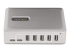 StarTech.com 7-Port USB-C Hub, 5x USB-A + 2x USB-C, Self-Powered w/ 65W Power Supply, USB 3.1 10Gbps Hub w/ BC1.2 Charging, Desktop/Laptop USB Hub with 3ft Locking USB-IF Certified Cable - Front
