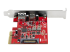 StarTech.com 2-Port 10Gbps USB-A & USB-C PCIe Card, USB 3.1 Gen 2 PCI Express Type C/A Host Controller Card Adapter, USB 3.2 Gen 2x1 PCIe Desktop Expansion Add-On Card, Windows/macOS/Linux - Right side