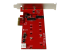 StarTech.com 2x M.2 SATA SSD Controller Card - Right side