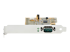 StarTech.com PCI Express Serial Card, PCIe to RS232 (DB9) Serial Interface Card, PC Serial Card with 16C1050 UART, Standard or Low Profile Brackets, COM Retention, For Windows & Linux - Left side