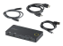 StarTech.com 2 Port Hybrid USB-A + HDMI & USB-C KVM Switch, Single 4K 60Hz HDMI 2.0 Monitor, Compact Desktop and/or Laptop HDMI KVM Switch, USB Bus Powered, Thunderbolt 3 Compatible - Right-angle