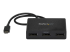 StarTech.com 3 Port Multi Monitor Adapter USB-C to 3x DisplayPort 1.2 Video Splitter USB Type-C to DP MST Hub, Dual 4K 30Hz or Triple 1080p, Compatible with Thunderbolt 3, Windows Only - Front