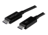 StarTech.com 1m (3.3ft) Thunderbolt 3 Cable, 20Gbps, 100W PD, 4K Video, Thunderbolt-Certified, Compatible w/ TB4/USB 3.2/DisplayPort - Right-angle