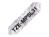 Brother TZe-MPSL31 - Black on silver lace - Left-angle