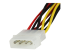 StarTech.com 12in LP4 to 2x Latching SATA Power Y Cable Splitter Adapter - Close up