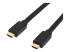 StarTech.com 15m(50ft) HDMI 2.0 Cable, 4K 60Hz Active HDMI Cable, CL2 Rated for In Wall Installation, Long Durable High Speed Ultra-HD HDMI Cable, HDR 10, 18Gbps, Male to Male Cord, Black - Right-angle