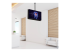 StarTech.com Dual TV Ceiling Mount, Back-to-Back Heavy Duty Hanging Dual Screen Mount with Adjustable Telescopic 3.5' to 5' Pole, Tilt/Swivel/Rotate, VESA Bracket for 32”-75" Displays - Front