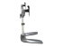 StarTech.com Dual Monitor Stand, Ergonomic Desktop Monitor Stand for up to 32" VESA Displays, Free-Standing Articulating Universal Computer Monitor Mount, Adjustable Height, Silver - Left side