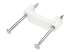 StarTech.com 100 Pack Cable Clips with Nails, Two Steel Nails, Reusable Nail-in Clamps, Brick/Drywall Cable Fasteners, Ethernet Cord/AV/Coax Cable, PE Plastic Mounting Cable Tacks, White - Back